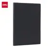 Deli Bp155/Bp156 Cuaderno de Cuero Ligero para Negocios 16K 25K 80 Páginas Cuaderno de Reuniones Diario Bloc de Notas