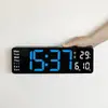 Reloj de Pantalla Grande de 16 pulgadas con Pantalla Funcional Reloj Digital Nórdico Reloj de Pared Simple para Sala de Estar Reloj de Pared LED 6626