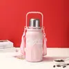 Taza Aislada Nueva y Elegante de Alta Capacidad Hecha de Acero Inoxidable 316 para Hombres y Mujeres, Adecuada para Deportes al Aire Libre, Engrosada y Portátil