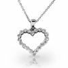 Transmisión en vivo de la celebridad de Internet Cao Shi Colgante de amor mismo Collar de corazón eterno Cadena de clavícula de amor de mujer hueca con incrustaciones de diamantes