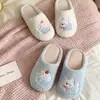 Pantuflas de Algodón con Cachorro 3D de Dibujos Animados para Mujer, Invierno, Interiores, Hogar, Cálidas, Felpa, Antideslizantes, Silenciosas, para Piso, Venta al por Mayor
