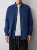 Camisa de Mezclilla Lavada Casual Urbana para Hombre Mokamke, Camisa de Algodón Puro Nueva Otoño 2026 para Hombre 50460