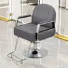Cadeira de cabeleireiro para barbearias, cadeira de salão, cadeira de tosa, cadeira de corte de cabelo, ajustável e giratória, apoios de braço em aço inoxidável, cadeira de barbeiro