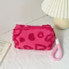 Nueva Bolsa Cosmética Dulce Bolsa de Felpa Gran Capacidad Linda Bolsa de Almacenamiento para Cosméticos Bolsa de Artículos de Tocador Portátil Viaje
