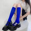 Calcetines de verano finos para niña, personalizados, versátiles, de terciopelo, color caramelo, hasta la rodilla, calcetines de pantorrilla coloridos estilo y2k japonés para mujer