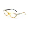 Gafas de Lectura de Lujo Ligero de Moda Incrustadas con Diamantes para Mujer, Protección Ocular de Alta Definición, Antiluz Azul, Gafas para Personas Mayores, Gafas Lisas Retro Ojo de Gato