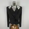 Moda Femenina Estilo Nuevo Dongdaemun Coreano Diseño de Cuello Halter Versátil Ajuste Delgado Sexy Camiseta de Manga Larga