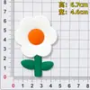 Goma Blanda de PVC Flores de Dibujos Animados Coloridas Accesorios para Fundas de Teléfono Móvil Bolsas Ropa Zapatos Accesorios Parches Decoraciones Colección