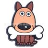Perro Shiba Inu de dibujos animados lindo zapatillas decorativas flor de dibujos animados zuecos accesorios DIY hebilla plástico blando PVC hebilla de zapato epoxi