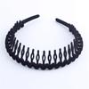 Reunindo-se headband mulheres outono e inverno lavagem facial dentado Onda 3 cor headband quebrado grampo de cabelo cocar nova celebridade on-line ins estilo