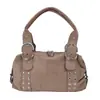 Bolso de bowling tachonado de moda 2026 nuevo modelo bolso de mano para mujer bolso de hombro único bolso de axila bolso de axila retro de alto valor