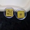 Novo adesivo de telefone dourado: """Tesouro traz riqueza de todas as direções" - Adesivo original para celular em ouro 999 puro, atacado para presentes"""