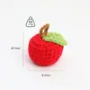 Explotaciones Transfronterizas Llavero Colgante Accesorios Muñeco de Lana Tejido a Crochet Naranja Feo Muñeco de Frutas y Verduras Colgante para Coche