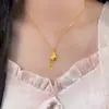 Collar de Nuevo Estilo "Hazte Rico Pronto" con Cadena de Borla de Moneda para Mujer, Lujo Joven de Nicho Versátil Regalo de Joyería de Alta Gama
