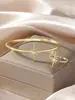 Item popular transfronteiriço: Conjunto de Pulseira Aberta e Anel com Zircônia Incrustada de Coral Geométrico e Estrela do Mar, Tema Oceano, para Mulheres