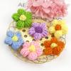 Spot Cute Puff Flower Simples Lã Doce Flor Pequena DIY Hairpin Corpete Menina Coração Pendurado Acessórios