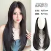 Postizo largo y rizado para mujer, diseño de una sola pieza, natural y sin costuras, crea un look voluminoso, en capas de alto nivel y añade volumen al cabello