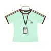 Camiseta Deportiva de Manga Corta Estilo Americano para Mujer, Ajuste Delgado Estilo Coreano 2026 Nuevo Top Corto Adelgazante Rayado de Verano