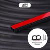 Tira Selladora para Coche Tira Impermeable para Techo Solar Tipo T Universal Adhesiva Parabrisas Delantero y Trasero Antifugas Impermeable Antifugas