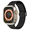Adequado para Appleiwatchs10 Esportivo Silicone Líquido S11 Fivela Dobrável Magnética Pulseira de Relógio Apple 98Ultra