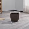 Vaso de cerâmica grossa antigo de grande diâmetro, vaso de cerâmica preta, vaso de cerâmica roxa, vaso de porcelana queimada simples para pátio externo, decoração de varanda