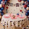 Banner de cumpleaños temático de béisbol transfronterizo, banner de estilo deportivo americano, decoración colgante en espiral, adorno para pastel y artículos decorativos