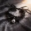 Nuevos juguetes sexuales atadura cubierta de cuello al por mayor banda elástica cubierta de cuello de cinta campana plateada juguetes alternativos para adultos