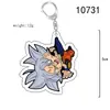 Llavero de Acrílico Transparente con Impresión a Doble Cara Periférico de Anime Dragon Ball Goku Colgante de Regalo Pequeño de Dibujos Animados