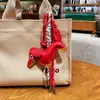 Llavero Creativo de Perro Salchicha de Cuero Lindo Dibujo Animado Cachorro Colgante para Bolso de Cuero Llavero de Lujo Accesible Pequeño Regalo