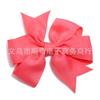 Venta Caliente Transfronteriza Color Sólido Cinta Acanalada Moño Cola de Pescado Pasador para el Cabello Accesorios para el Cabello Niños Bebé Pasador para el Cabello 40 Colores