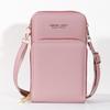 2020 nuevo bolso pequeño de hombro sencillo de moda de color sólido multifuncional de gran capacidad, bolso cruzado para teléfono con pantalla táctil para mujer