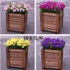 Flor de hortensia artificial de 7 cabezas flor de seda flor de plástico flor para exterior macizo de flores maceta surco para flores decoración exterior centro comercial flor decorativa