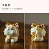 Adornos chapados en oro de los doce signos del zodiaco hechos a mano con fruta de marfil: Rata, vaca, tigre, conejo, dragón, serpiente, caballo, oveja, mono, pollo, perro y cerdo.