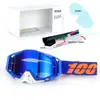 Set de Casco de Motocicleta Clásico en Stock, Gafas Todoterreno, Gafas de Exterior a Prueba de Viento, Gafas de Esquí UV, Gafas de Montar