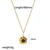Colar Pingente Olho de Tigre Estilo Ins Feminino Leve Luxo Nicho Alto Padrão Corrente de Clavícula de Aço Inoxidável Corrente de Lã