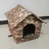 Casa para Gatos de Exterior, Impermeable a la Lluvia y al Agua, Casa Cálida para Perros de Exterior, Casa para Mascotas Cerrada Multiespecificación, Casa para Gatos y Perros de Cuatro Estaciones
