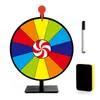 Roda da Sorte Transmissão Ao Vivo Material Didático Atividade de Jogo Tabela de Loteria Apagável Mini Roleta de Mesa