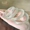 Pulsera Luz de Luna Blanca Pulsera de Plata Hielo para Mujer Pulsera de Jade para Mujer Ágata Champán Hielo Alto Pulsera de Belleza Ojo de Gato Esmaltado