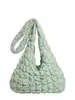 Bolsa Cruzada de Nicho Coreana Plisada a Cuadros Nube Dumpling para Mujer de Gama Alta Casual Ligera Gran Capacidad para Viajar