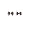 Pendientes de Tachuela de Perla Francesa de Lujo Ligero Aguja Plateada Diseño Retro Coreano Pendientes de Ojo de Gato Luna Estrella Puños de Oreja de Zirconia Súper Brillantes