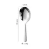 Cuchara de Servir de Acero Inoxidable 304, Cuchara Redonda Grande Estilo Coreano, Cuchara Grande para Arroz Doméstica, Cuchara para Dividir Alimentos, Suministros de Hotel, Cuchara de Servir