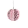 Nuevas Pestañas de Bola de Espuma de Peluche Rosa Bola de Navidad Adornos Colgantes para Árbol de Navidad Decoración de Ambiente Accesorios DIY