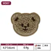 En Stock Múltiples Colores y Especificaciones Oso Bordado Clásico Parche de Oso Bordado para Toalla Accesorios para Ropa Infantil Parche