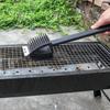 Cepillo de limpieza de alambre de acero para barbacoa multifunción tres en uno, pala de limpieza de red de algodón de seda
