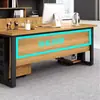 Escritorio Simple Individual para Oficina, Escritorio de Gerente Jefe, Escritorio para Computadora, Escritorio Minimalista Moderno para Supervisor, Escritorio de Estación de Trabajo Modular para Oficina