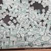 Cuentas sueltas de barril pequeño transparentes de 5,5 mm, venta al por mayor, accesorios de joyería de jade para bricolaje, cuentas de medio barril, pulsera, collar, borla