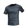 Camiseta de Seda de Gelo para Comércio Exterior Masculina de Verão Fina Secagem Rápida Manga Curta Top Esportivo Nova Camiseta Respirável de Meia Manga Corrida
