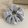 Goma para el pelo tipo scrunchie de lunares, versátil y simple, de tela para principios de otoño estilo coreano, elegante y suave, para coleta estilo casual para mujeres