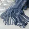 Los colores se pueden personalizar para pedidos pequeños, Bufandas de Seda Cortada para Exportación, Bufandas con Patrón de Laberinto Rayado, Chales de Viaje con Protección Solar y Pañuelos para la Cabeza
