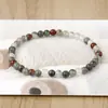 Pulsera Estilo Chino Nuevo Pulsera de Piedra de Sangre Natural Pulsera Elástica Tejida a Mano Pura Joyería Más Vendida para Hombres y Mujeres Venta al por Mayor